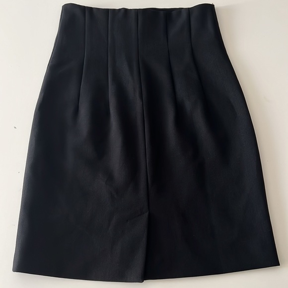Off-White High-Rise Wool Pencil Skirt Formal Streetwear, US 6 - Picture 7 of 16